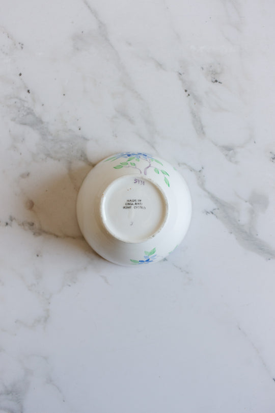 antique english bone china hand painted bowl