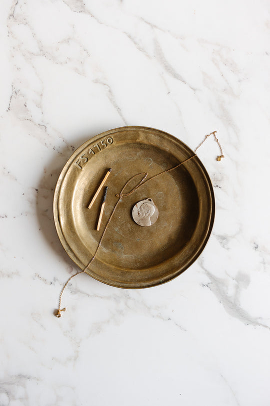 antique french WW1 medallion "until the end"