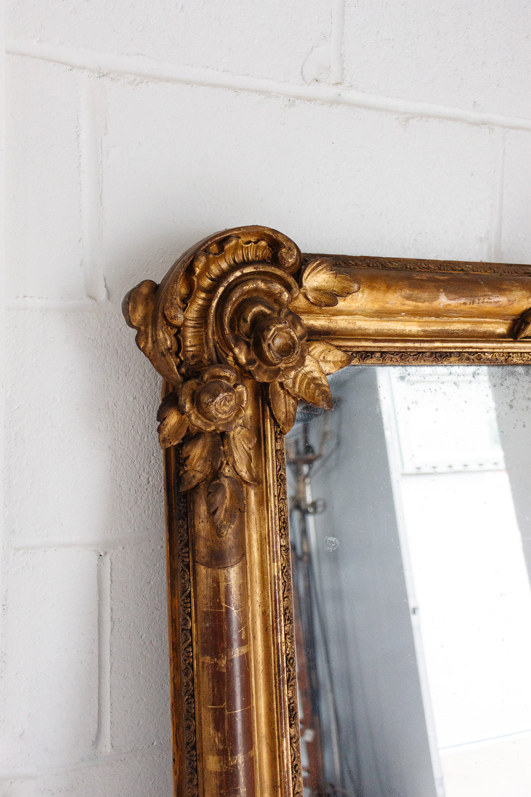 19th century French Louis Philippe overmantel mirror