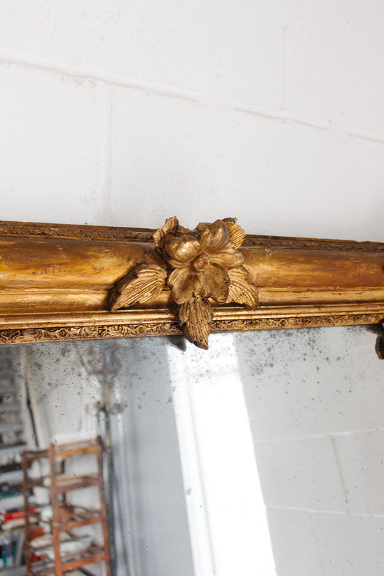 19th century French Louis Philippe overmantel mirror