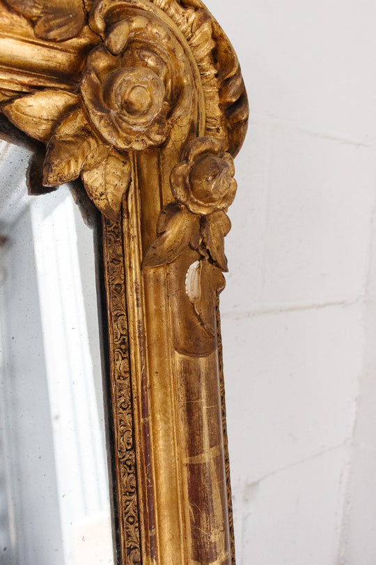 19th century French Louis Philippe overmantel mirror