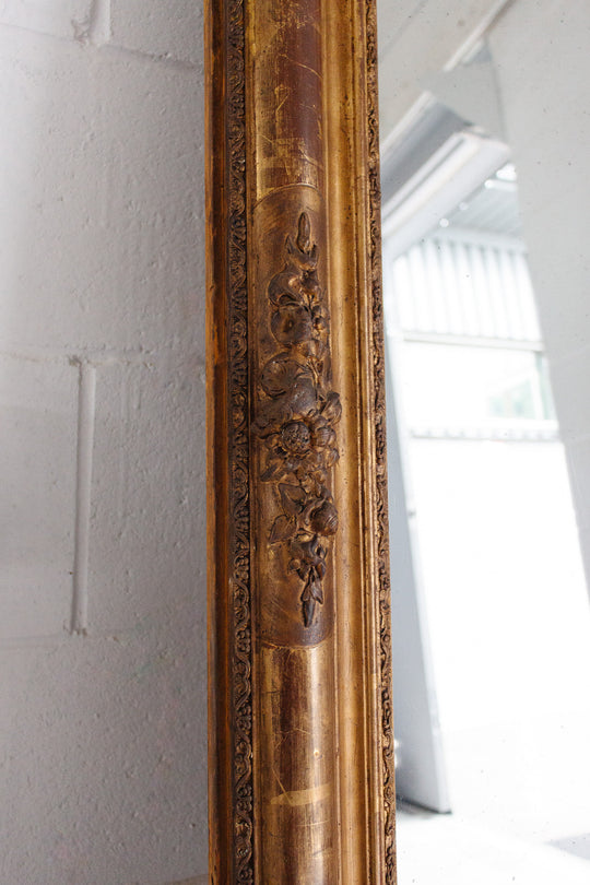 19th century French Louis Philippe overmantel mirror