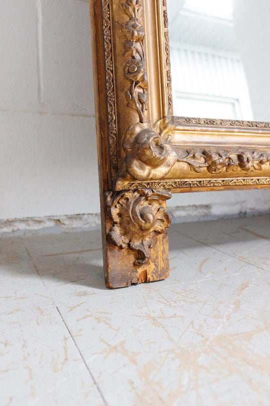 19th century French Louis Philippe overmantel mirror