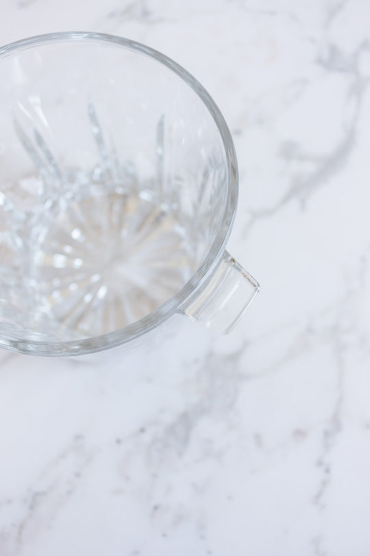 vintage italian cut glass ice bucket
