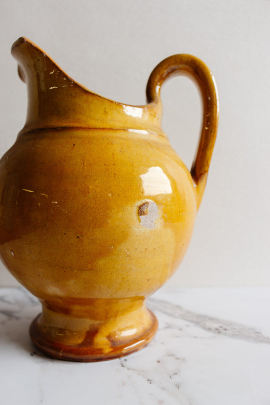 vintage french studio pottery jug