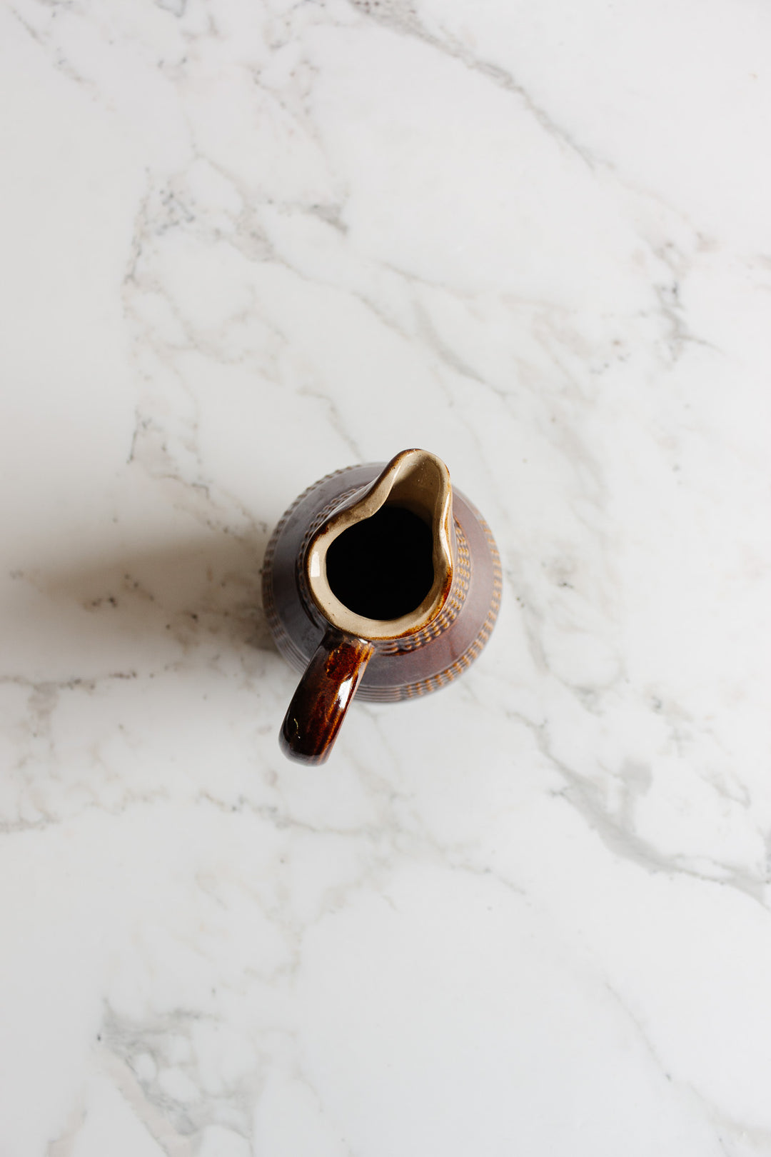 vintage french stoneware pitcher