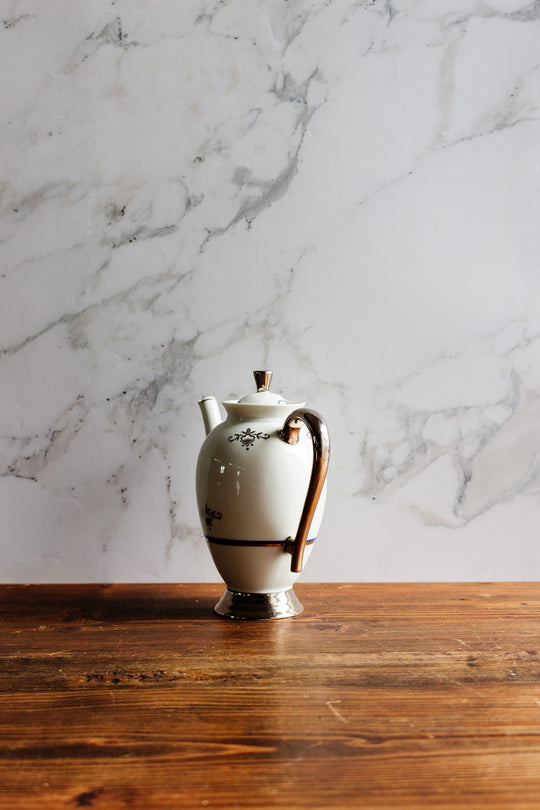 vintage italian richard ginori teapot and sugar bowl