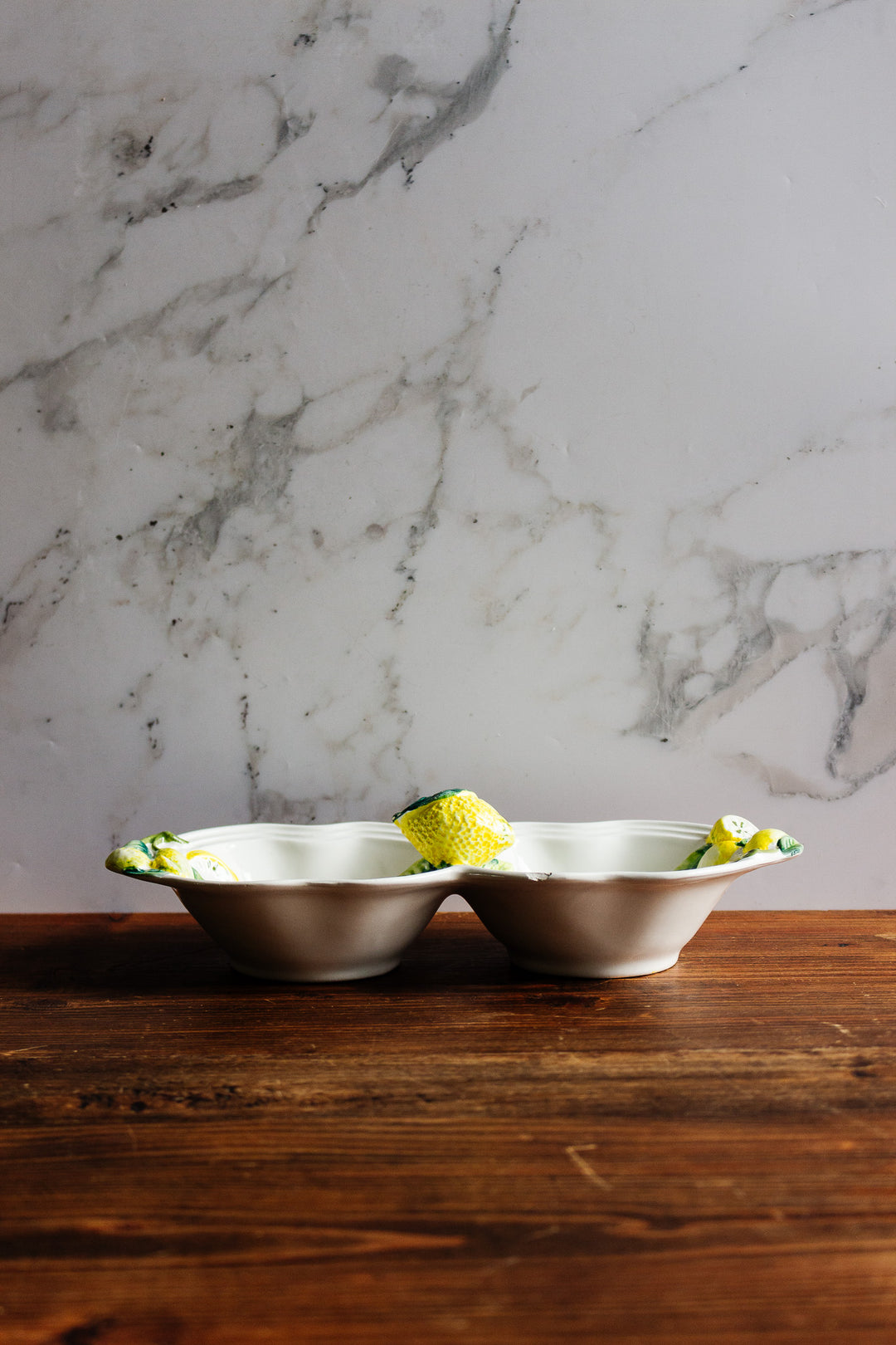 vintage italian lemon serving dish