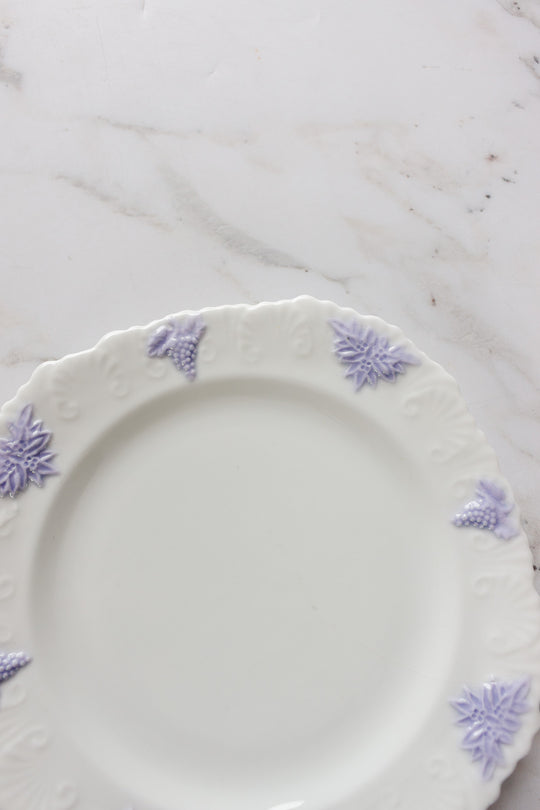 vintage royal staffordshire salad plates with raised design