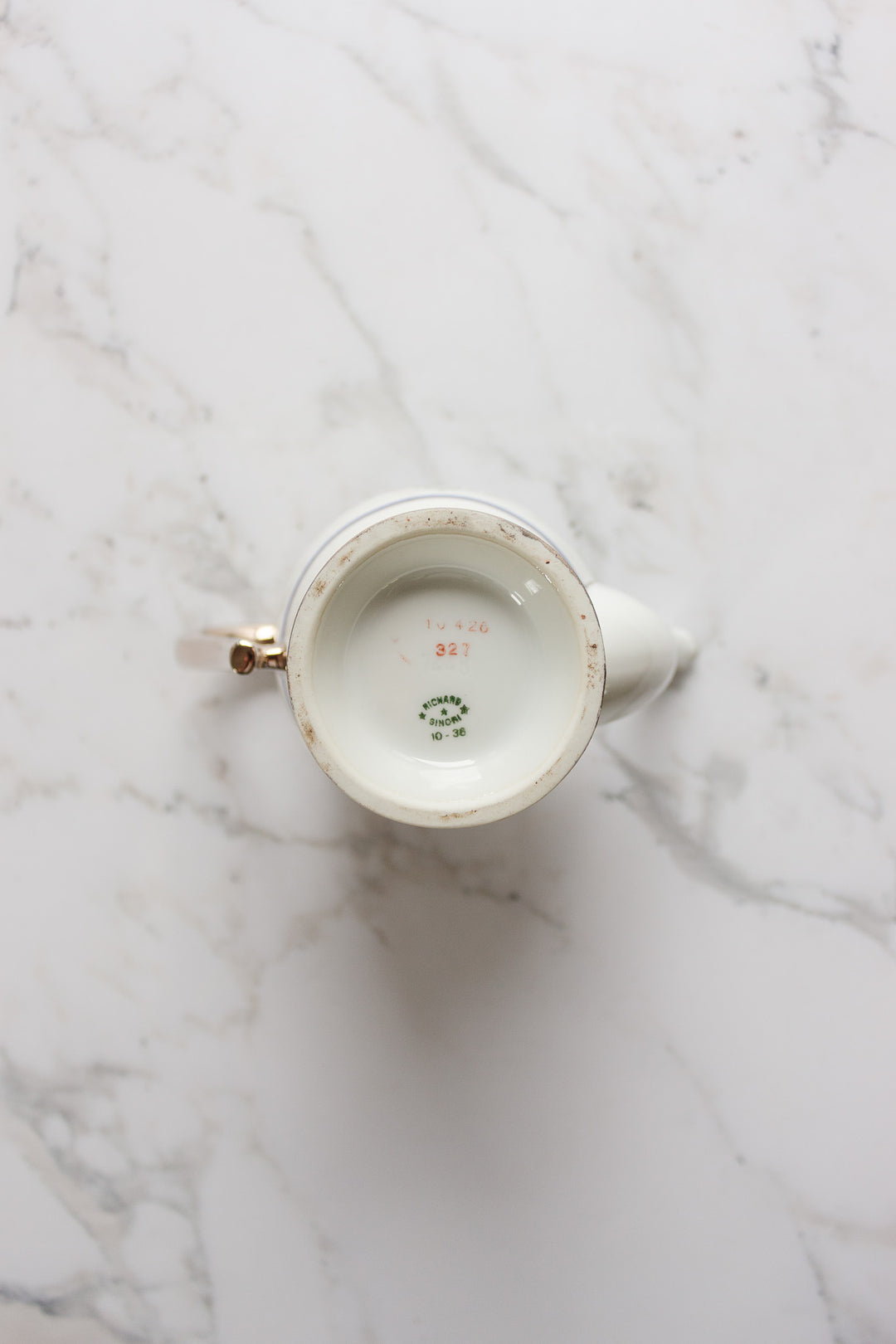 vintage italian richard ginori teapot and sugar bowl