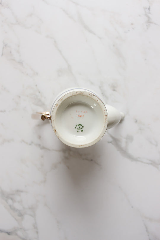 vintage italian richard ginori teapot and sugar bowl