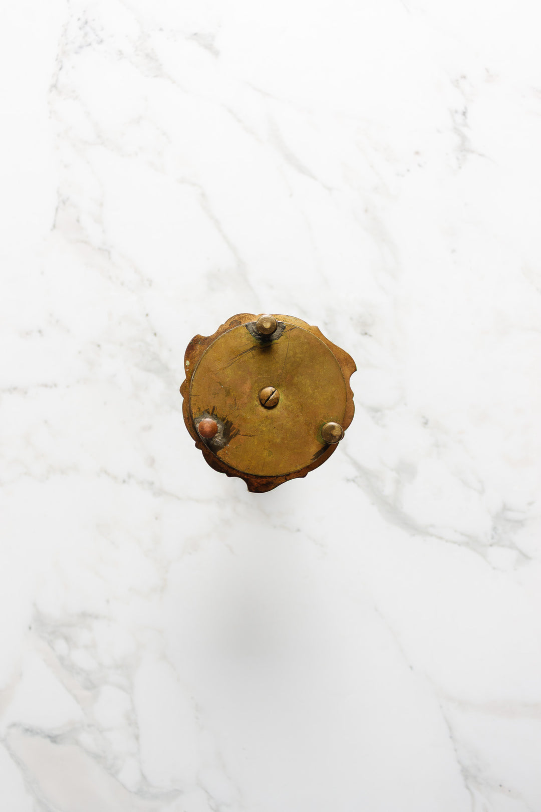 antique french bronze and  cloisonné candlestick