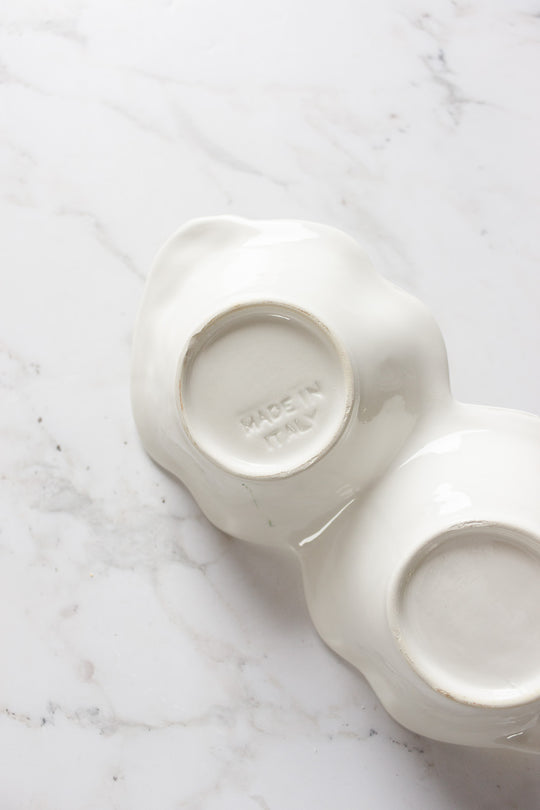 vintage italian lemon serving dish