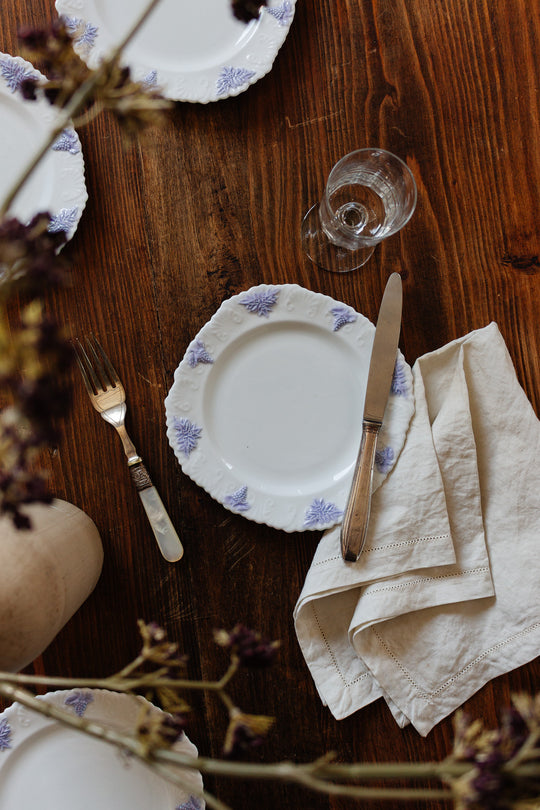 vintage royal staffordshire salad plates with raised design