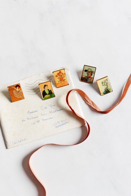 rare vintage french art pins