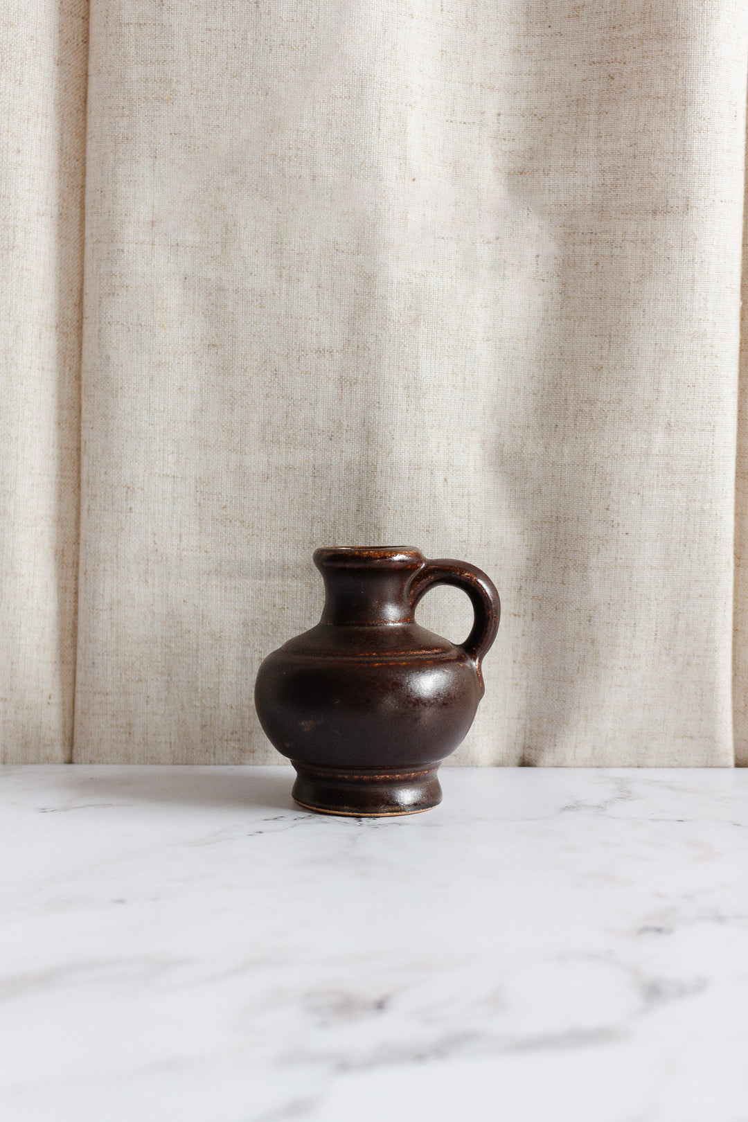 vintage German brown petite pitcher