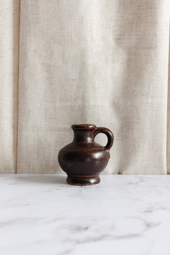 vintage German brown petite pitcher