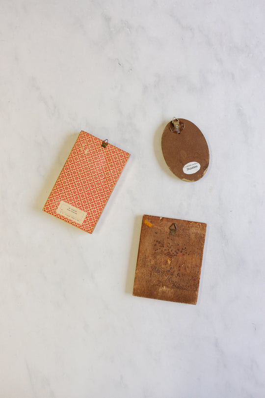 vintage Italian Florentine art, set of three