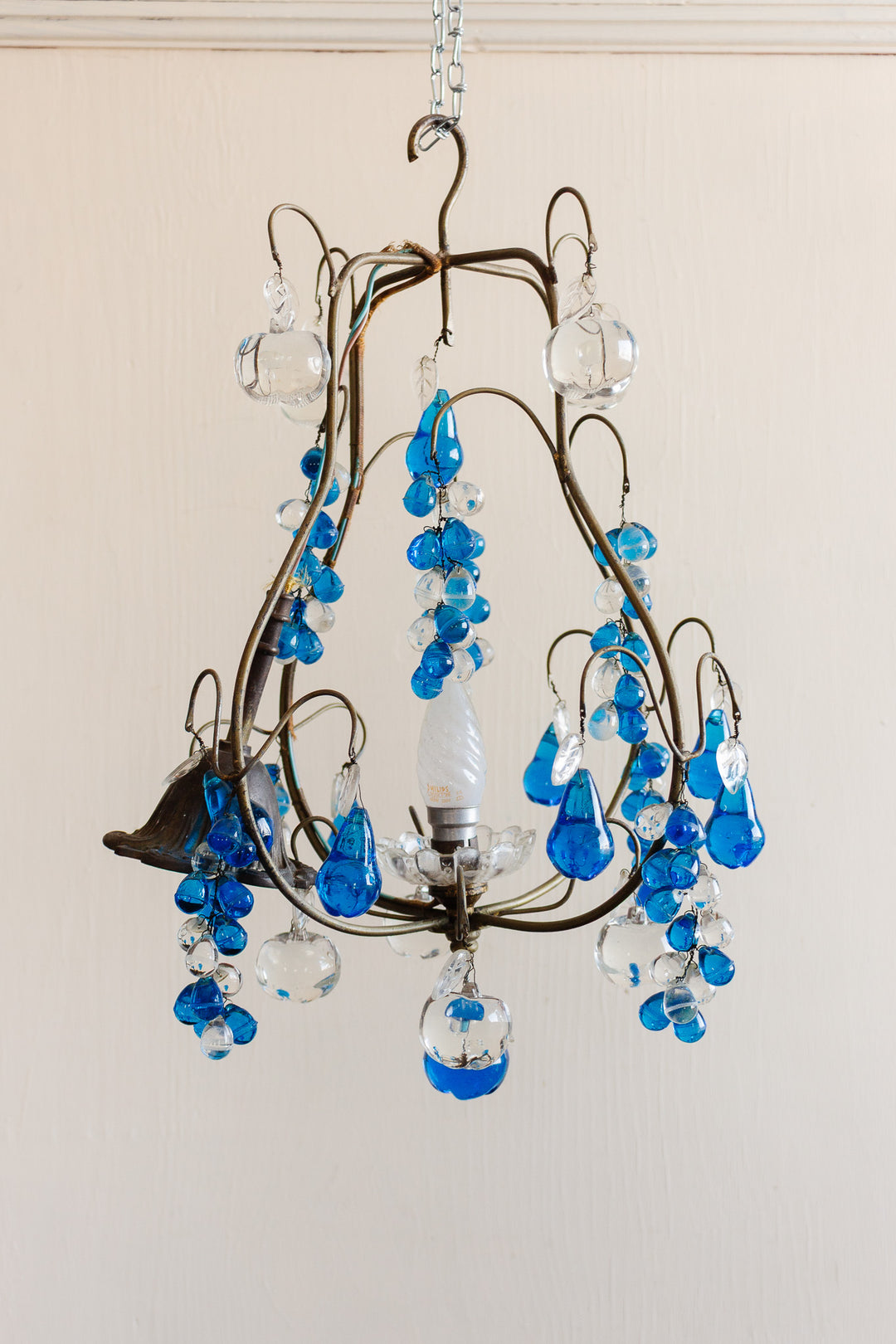 midcentury murano venetian glass fruit chandelier