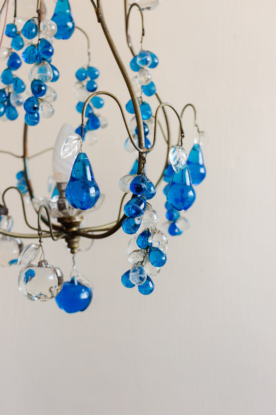 midcentury murano venetian glass fruit chandelier