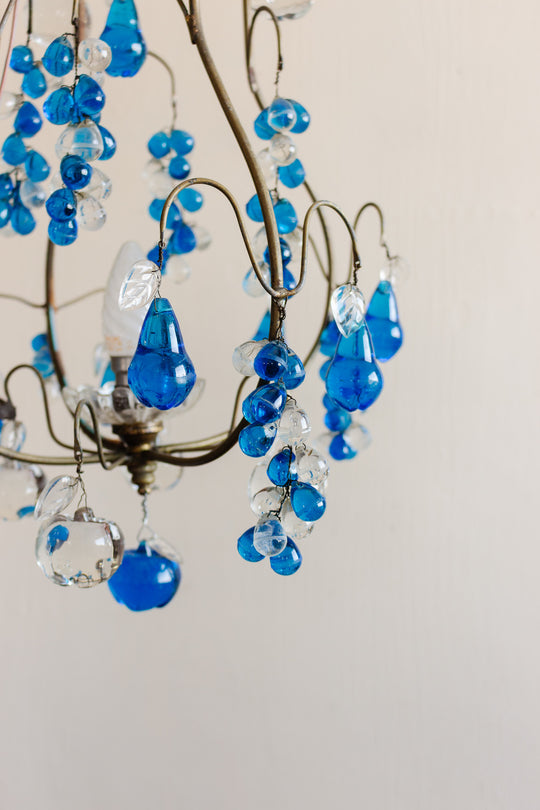 midcentury murano venetian glass fruit chandelier