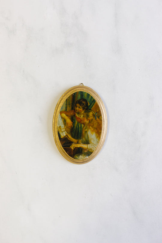 vintage Italian Florentine art, set of three