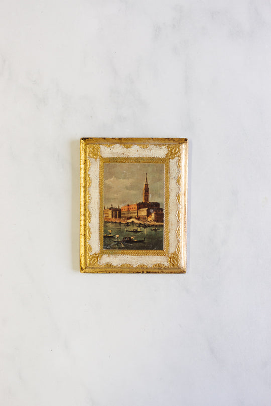 vintage Italian Florentine art, set of three