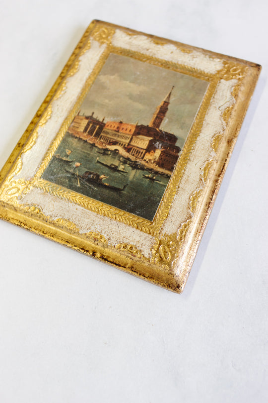vintage Italian Florentine art, set of three