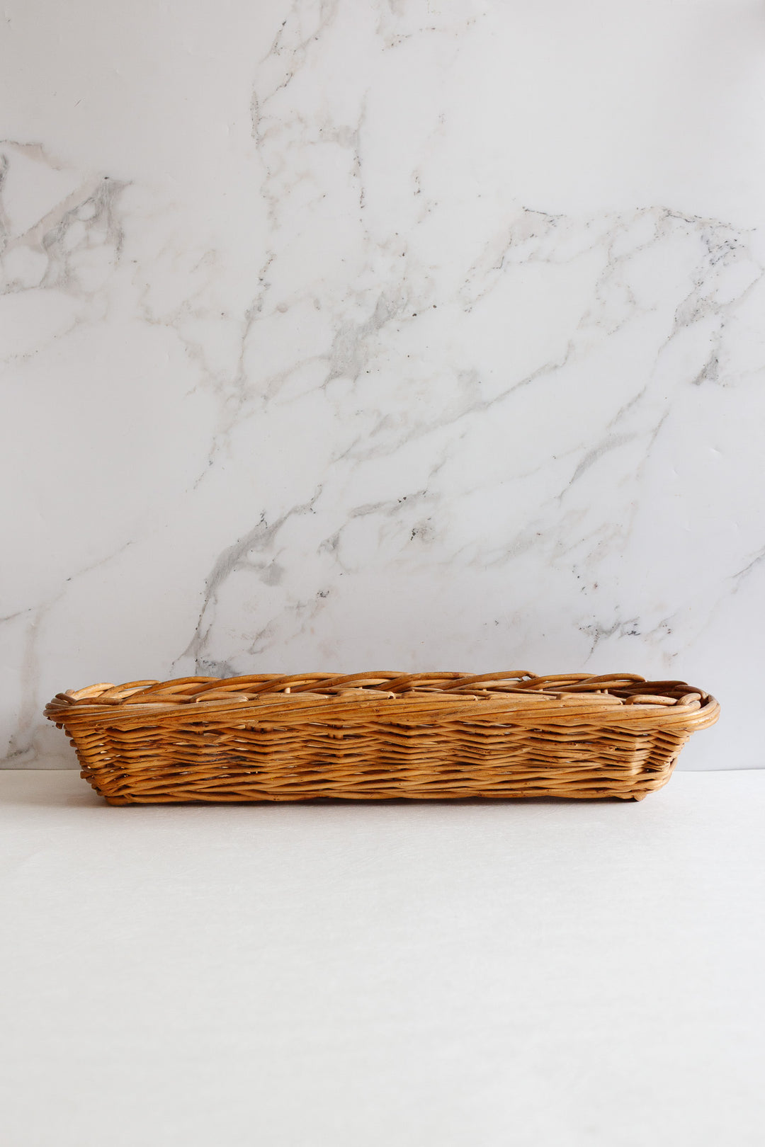 vintage french willow baguette basket