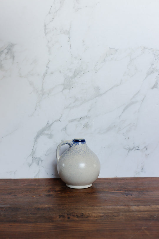 vintage german cobalt blue stoneware jug