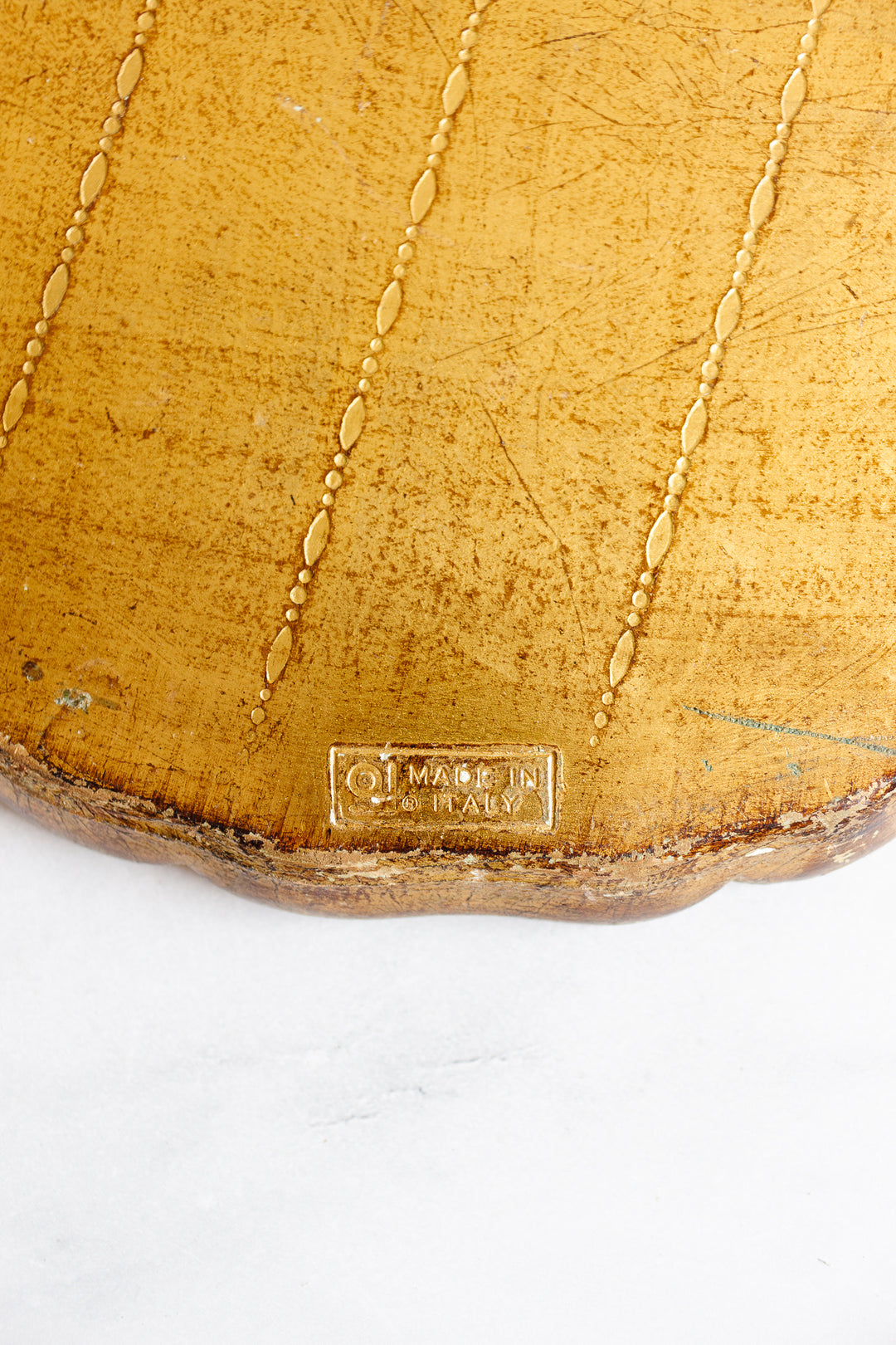 vintage italian gilt florentine tray