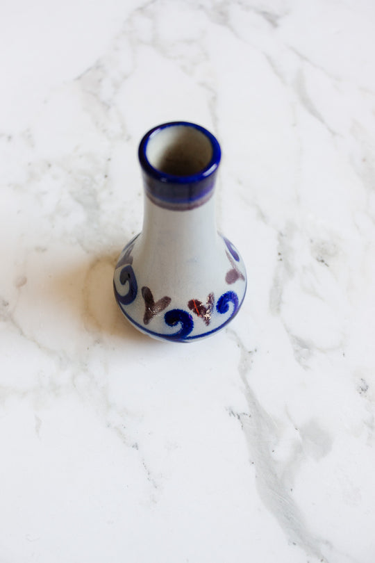 vintage german stoneware bud vase