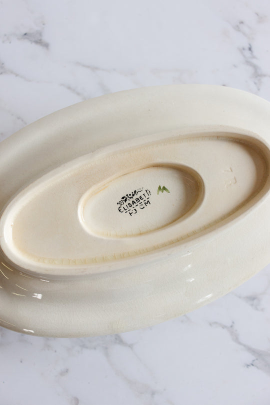 antique "elizabeth" gravy boat