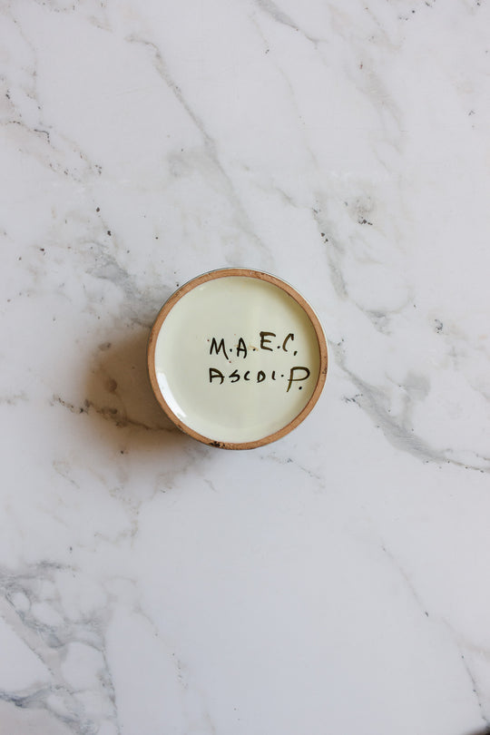 vintage Italian hand painted trinket box by M.A.E.C. ascoli piceno