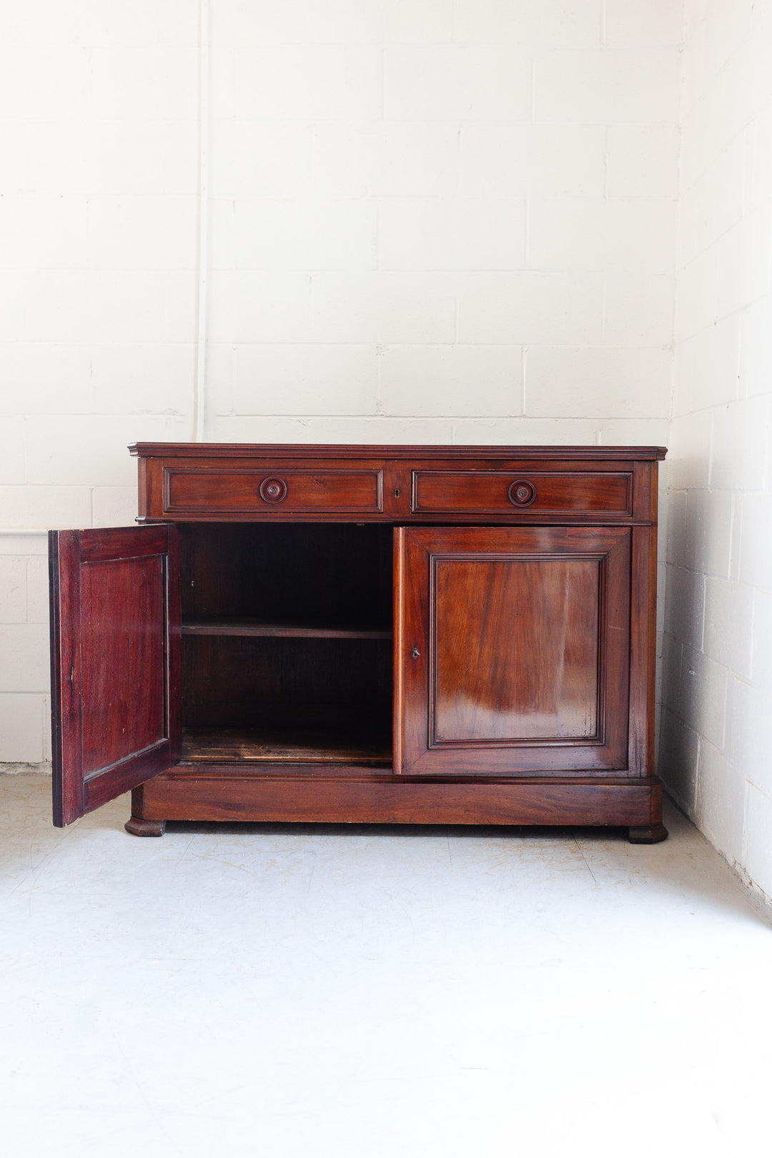 19th century French Louis Philippe walnut sideboard