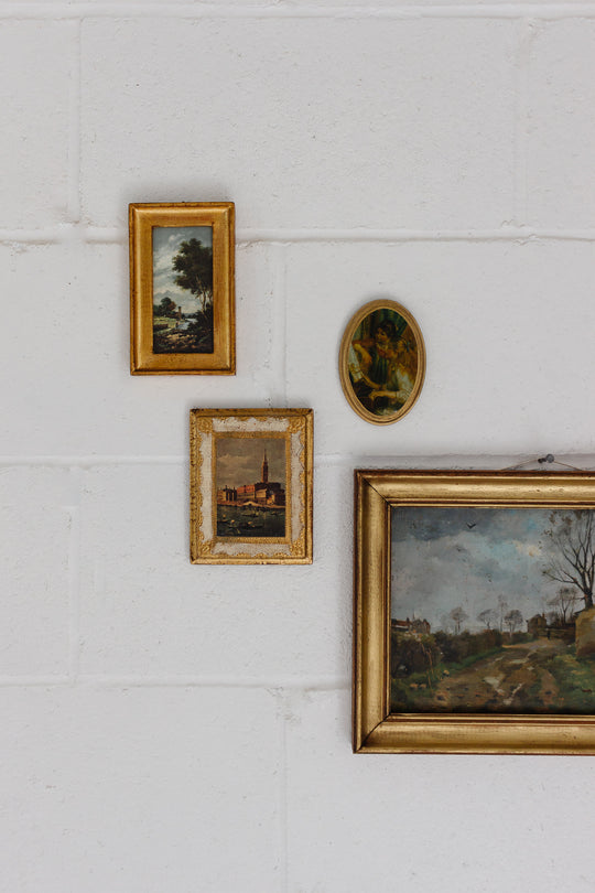 vintage Italian Florentine art, set of three