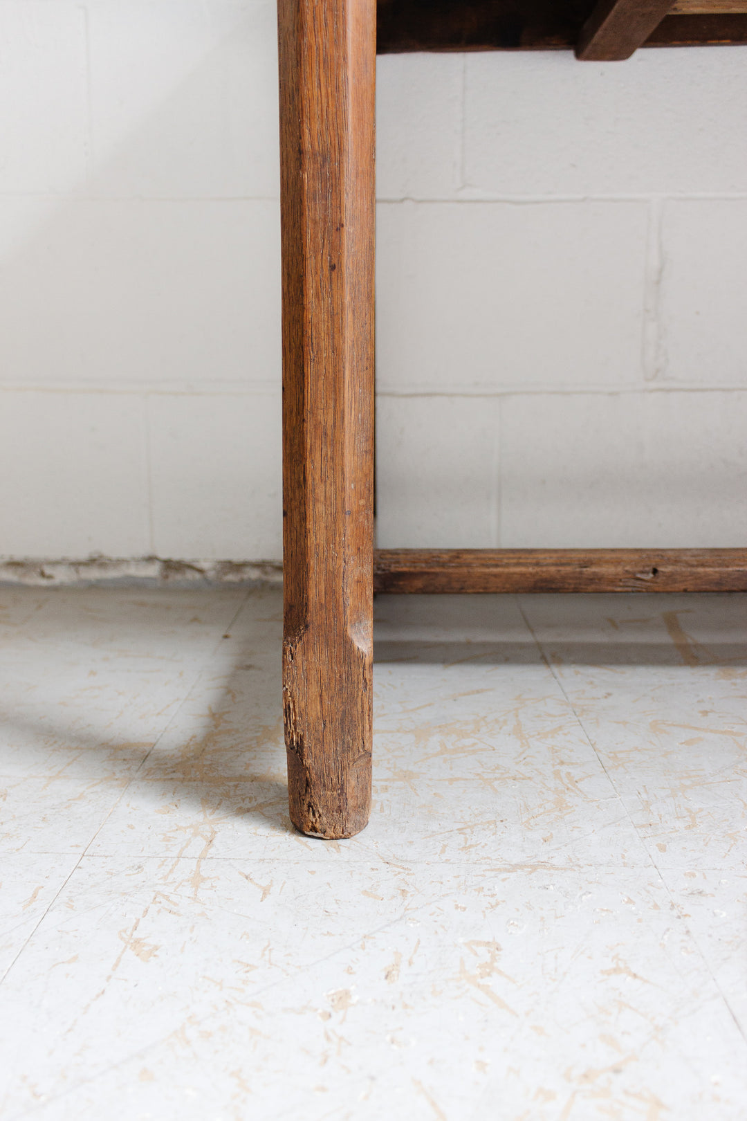 19th century French oak kitchen table