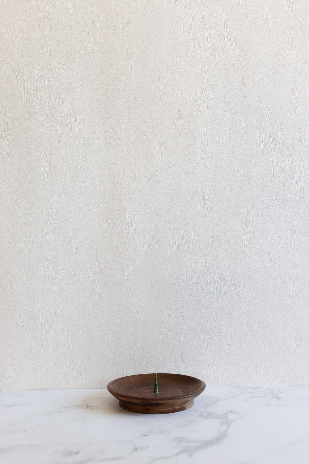 vintage german turned wooden candlestick