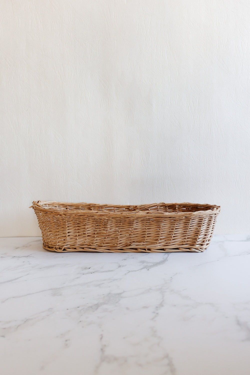 vintage french woven baguette basket