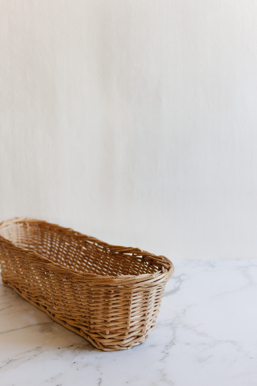 vintage french woven baguette basket