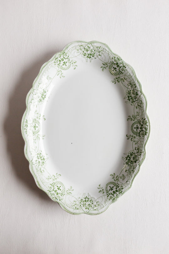 antique JHW & Sons Hanley semi porcelain platter