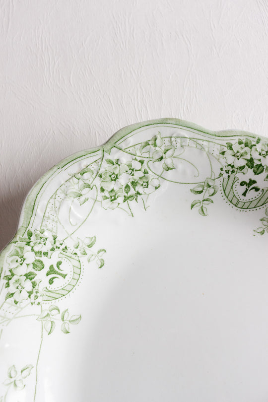 antique JHW & Sons Hanley semi porcelain platter