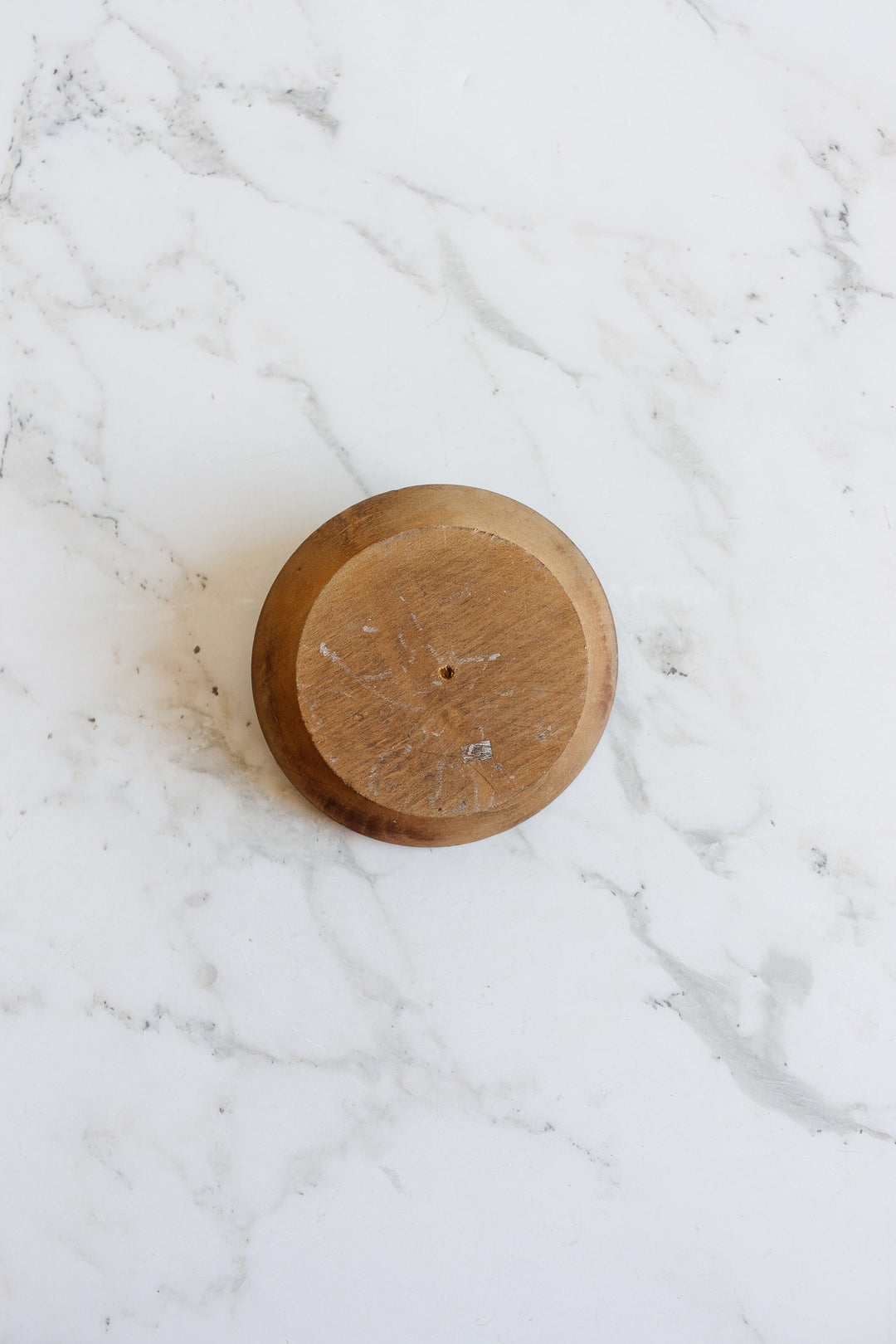 vintage german turned wooden candlestick