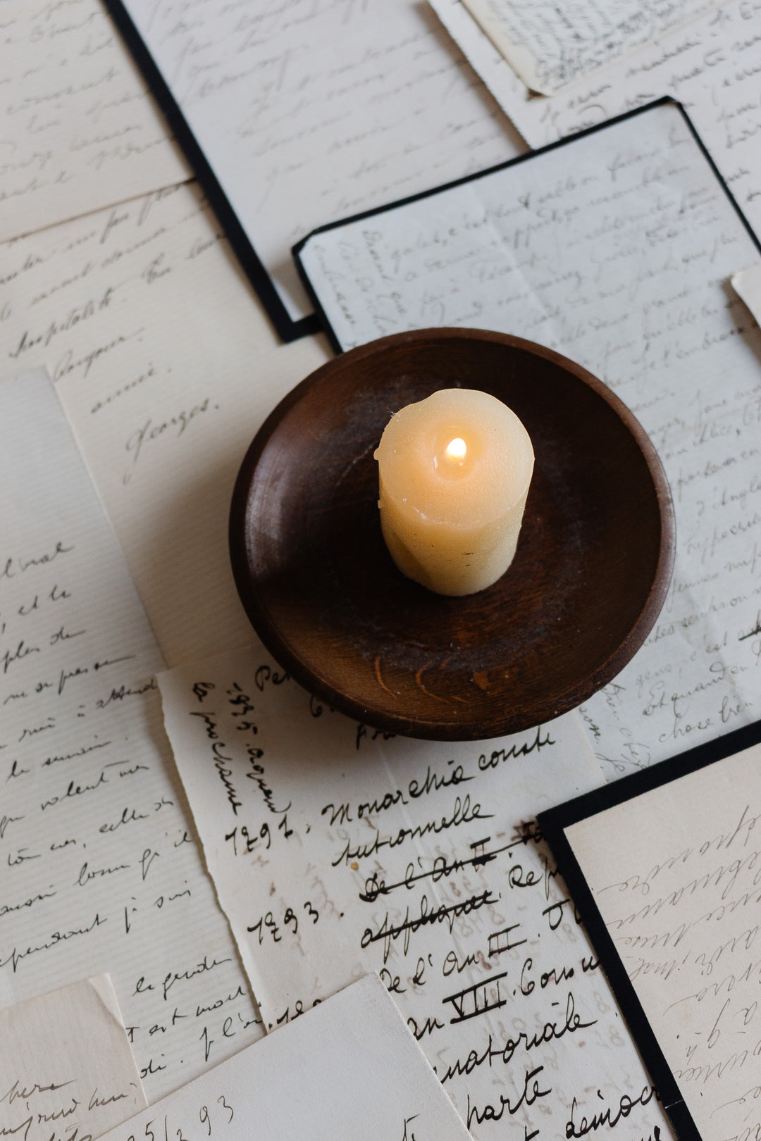 vintage german turned wooden candlestick