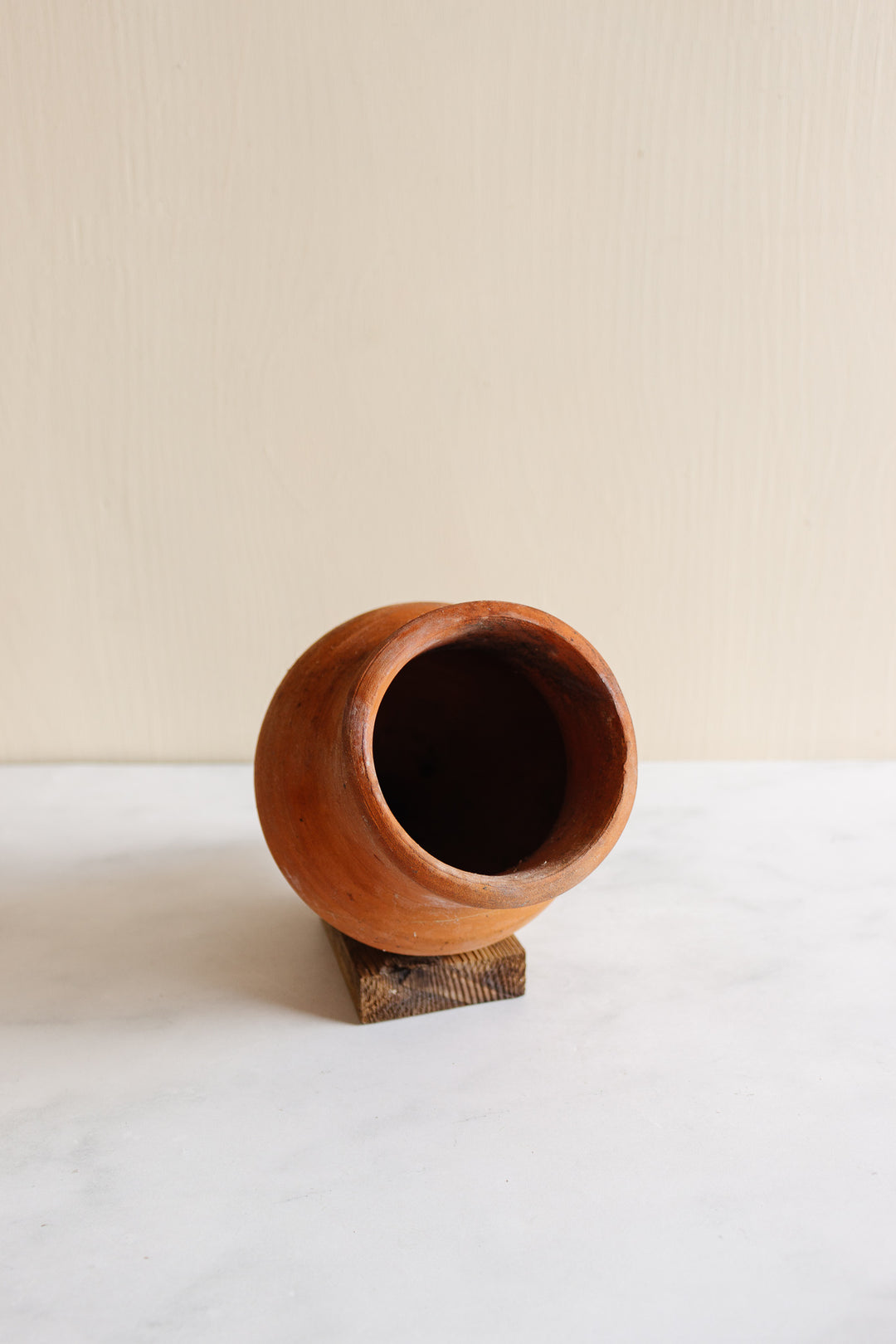 vintage French terracotta amphora planter