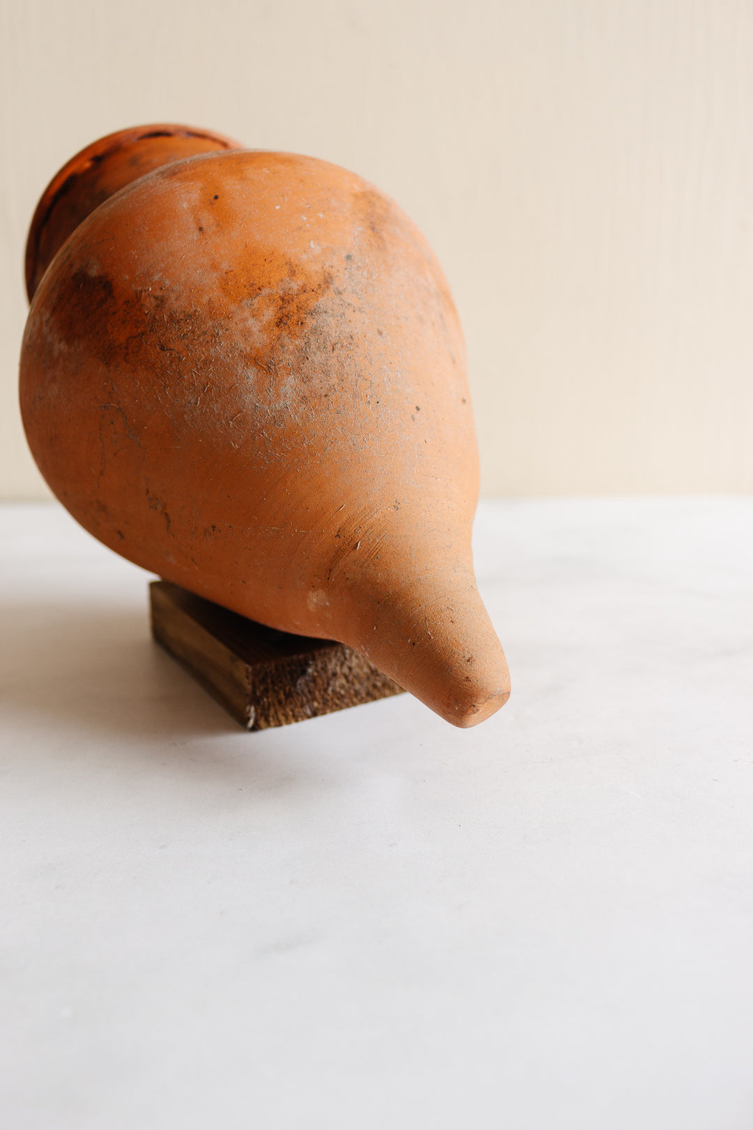 vintage French terracotta amphora planter