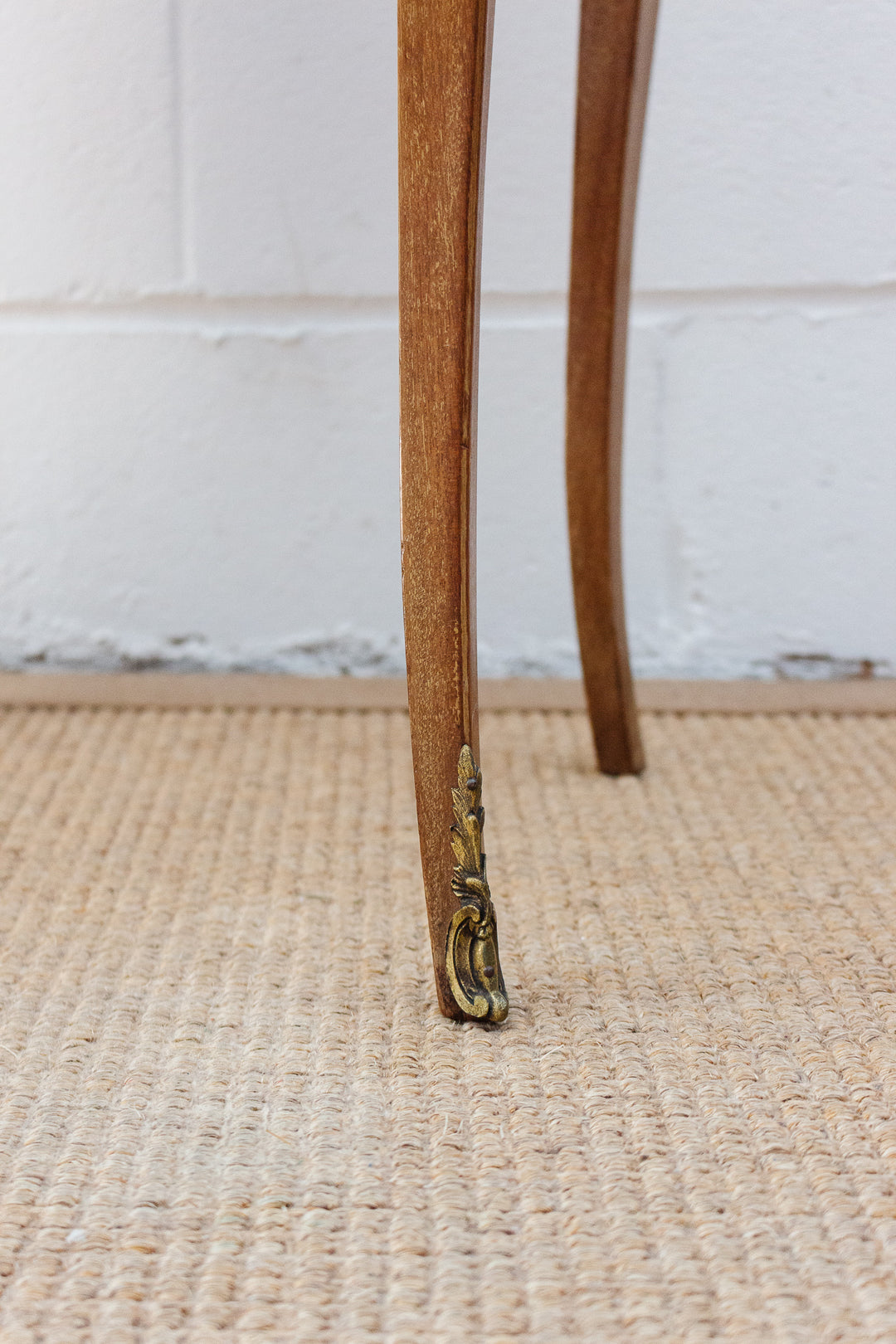 vintage French walnut Louis XVI night stand