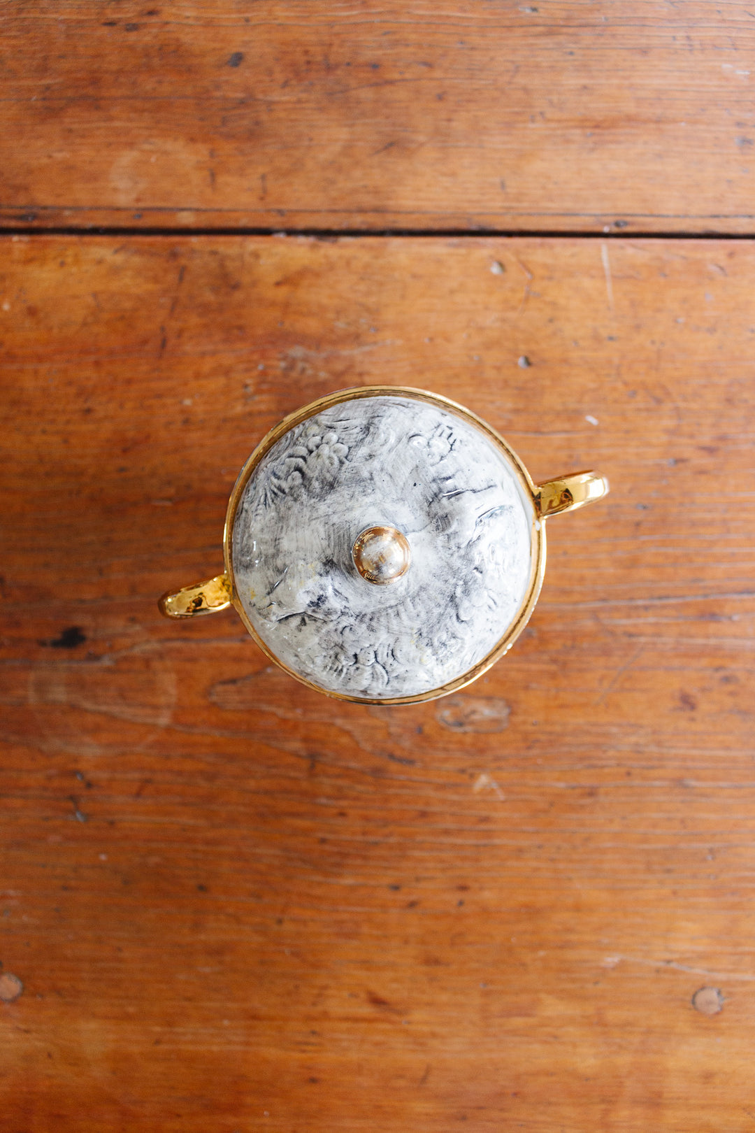 vintage italian capodimonte lidded vase