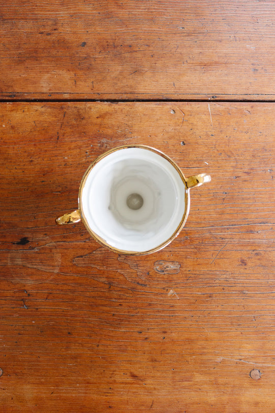 vintage italian capodimonte lidded vase