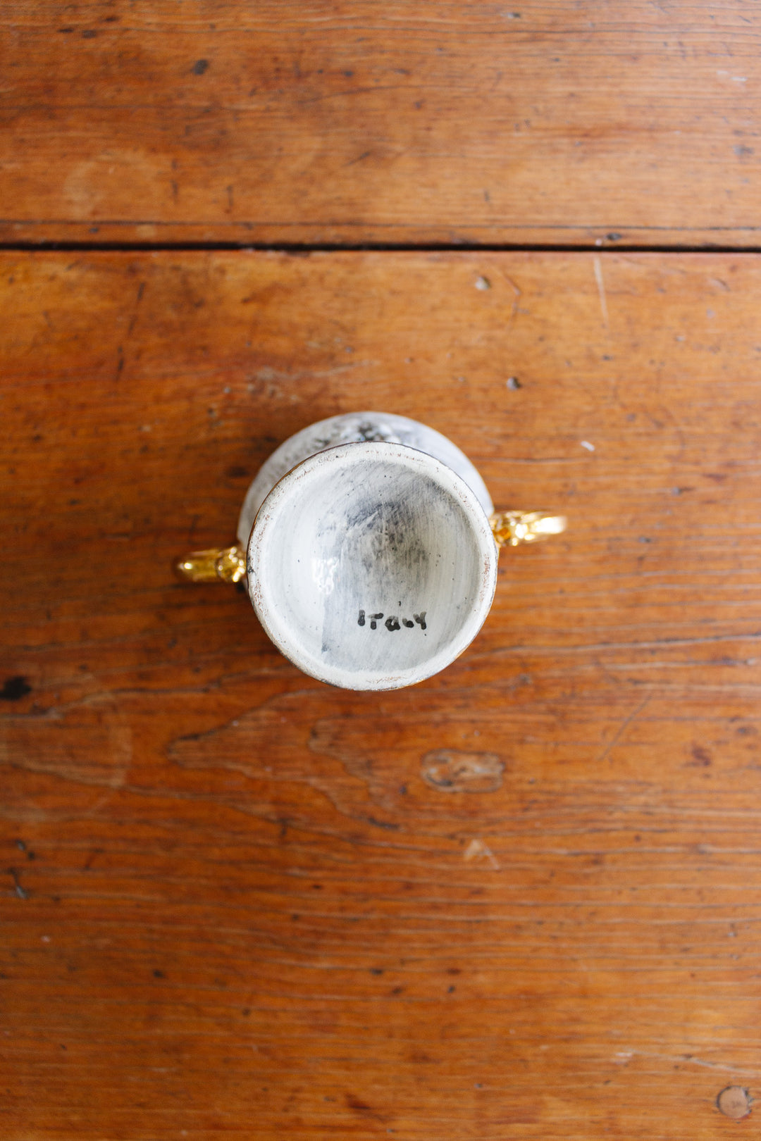 vintage italian capodimonte lidded vase